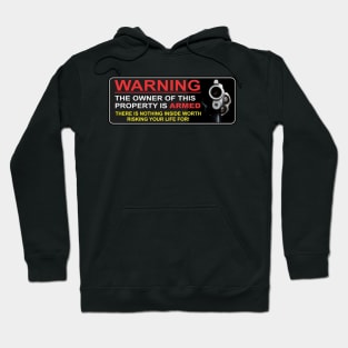 Warning The Owner of This Property is Armed Hoodie